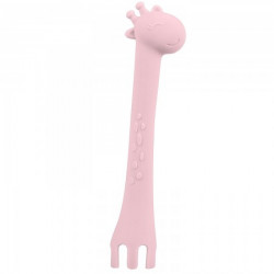 KikkaBoo silikonska kašičica giraffe pink ( KKB40080 ) - Img 2