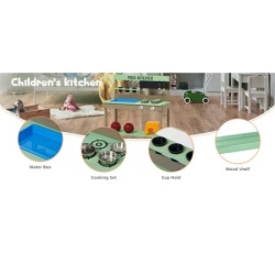 Kinder home dečija drvena kuhinja plava ( 2424 )-6