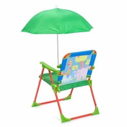 Kinder Home Sklopiva dečija stolica sa suncobranom tofi – za plažu, baštu i kampovanje ( 86125U )-3