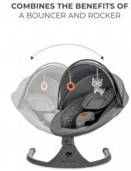 Kinderkraft stolica za ljuljanje lumi 2 dark grey ( KBLUMI02DGR0000 ) - Img 2