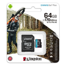 Kingston 64GB memorijska kartica SDCG3/64GB SD MICRO 64GB HC + addapter UHS-I U3 ( 0705251 ) - Img 2