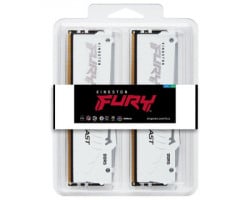 Kingston DIMM DDR5 64GB (2x32GB kit) 5200MT/s KF552C36BWEAK2-64 fury beast RGB white expo memorija - Img 2