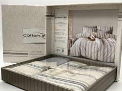 Komplet set posteljina Cotton-Life 160x220cm Indigo ( VLK000422indigo )