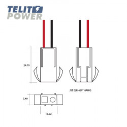 Konektor JST ELR-02V 18AWG ( P-2322 ) - Img 2