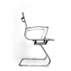 Konferencijska stolica BOB MESH CLUB od mesh platna - Bela - Img 3