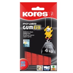 Kores gumfix, samolepljive gumice 35gr sive 7-k31604 ( 38603 )