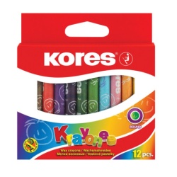 Kores voštane boje krayones okrugle 12/1 80mm*7,5mm #7-k33102 ( 38614 )