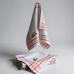 Kuhinjska krpa 45x65cm - Šargarepa - Waffel vez model ( VLK000171-sargarepa )