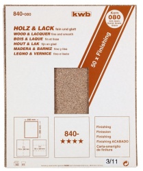 KWB fin brusni papir (drvo-lak) GR150, 230x280, za finu obradu ( KWB 49840150 )