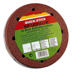 KWB quick-stick set brusnih papira 150 GR60-180, 25/1 | drvo-metal, alu-oksid ( KWB 49492070 )