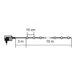 Lampice za jelku sa 100 toplo belih LED dioda ( ML-C2001 ) - Img 2