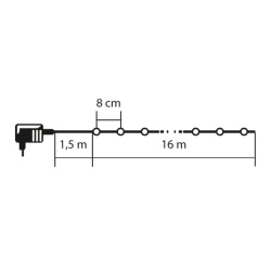 Lampice za jelku sa 200 višebojnih LED dioda ( KII200/M ) - Img 4