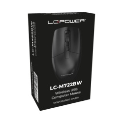LC power lc-m722bw optical compact 2.4ghz wireless 1600dp iblack Mouse usb wireless ( 25756 )
