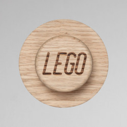 Lego drvene kuke za kačenje od hrastovine, set 3 kom ( 40160900 ) - Img 7