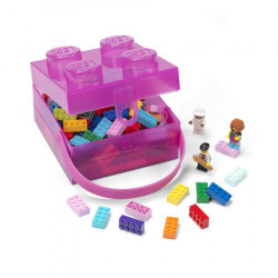Lego kutija za užinu sa ručkom: Prozirno ljubičasta ( 40240009 ) - Img 2