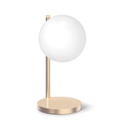 Lexon bubble Bežična stona led lampa,7 boja, sa bežičnim punjačem, zlatna ( LH70D )