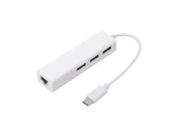 Linkom USB adapter-koverter TIP C - 3xUSB 3.0+RJ45
