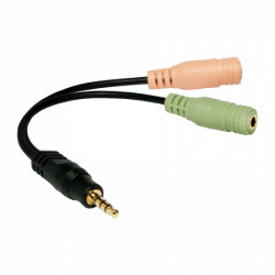 LogiLink audio adapter 4-pin muški 3.5 mm stereo na 2x 3.5mm ženski ( 2750 ) - Img 2