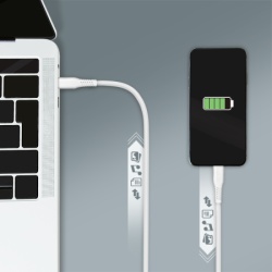 Logilink USB 2.0 Type C - C, M/M, 60 W, bela, 1.0m ( 6582 )-3