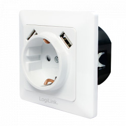 LogiLink uzidna utičnica šuko, 2 USB-A ( 4801 ) - Img 1
