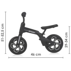 Lorelli Bertoni Bicikl balance bike spider black ( 10050450009 ) - Img 4