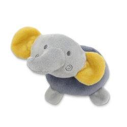 Lorelli plisana igracka zvecka donut (krofna) - elephant grey ( 10191340010 ) -1