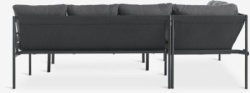 Lounge ugaona garnitura za 6 osoba crna -2