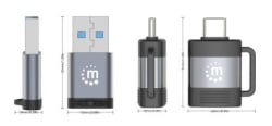 Manhattan 356329 USB 3.0 - USB-C M/F - F/M set 2 adaptera-3