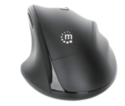 Manhattan Ergonomic 190237, black miš Wireless -3