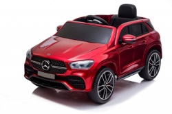 Mercedes GLE 450 AMG - Crveni Licencirani Auto na akumulator sa kožnim sedištem i mekim gumama - Img 4