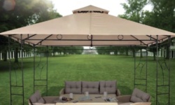 Metalna gazebo tenda 3x3 Panama bež 003