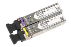 Mikrotik s-4554lc80d pair of sfp modules (1.25g sm 80km t1490nm/r1550nm lc) + (1.25g sm 80km t1550nm/r1490nm) ( mt097 )