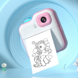 Mini camera printer q6 pink ( R2282 )-3