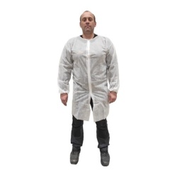 Monsun Jednokratni mantil od polipropilena beli, vel.xxl ( 54147 )