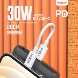 Moxom Usb data kabal mx-cb127 type c na lightning pd 30w 20cm beli ( U2135 )-3