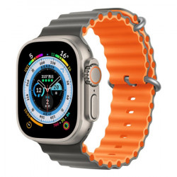 Moye smartwatch ocean strap 44/45/49mm cury/orange ( 055036 )