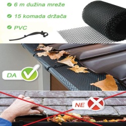 Mreža pvc za oluke 16x600cm ( 17937 )