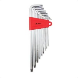 MTX 123079 Set Torx ključeva dugačkih T10-T50, 9 delova, CrV čelik ( MTX 123079 )