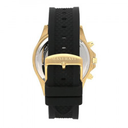 Muški maserati sfida hronograf crni zlatni sportski ručni sat sa crnim silikonskim kaišem ( r8871640001 ) - Img 5