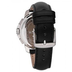 Muški maserati successo crni srebrni hronograf sportski ručni sat sa crnim kožnim kaišem ( r8871621006 ) - Img 4