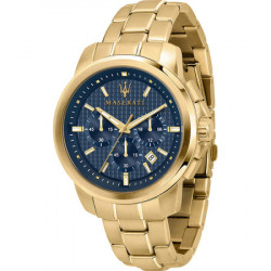Muški maserati successo hronograf plavi zlatni sportski ručni sat sa roze zlatnim metalnim kaišem ( r8873621021 ) - Img 6