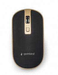 MUSW-4B-06-BG Gembird Bezicni mis 2,4GHz opticki USB 800-1600Dpi black/gold 115mm - Img 4