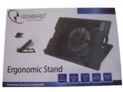 N2000IV** Gembird hladnjak za laptop, 15-17" 180mm Fan-CONTROL, 2xUSB, 365x265mm, Ergo Stand(591) - Img 3