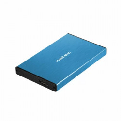 Natec Rhino go HDD/SSD external enclosure 2.5", aluminium, blue ( NKZ-1280 )  - Img 1