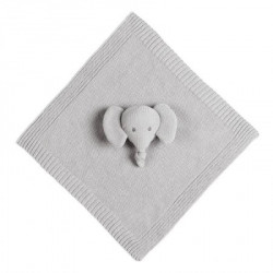 Nattou pleteno ćebence sa likom slončeta, siva ( A040006 ) - Img 3