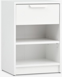 Noćni ormarić 1 fioka bela