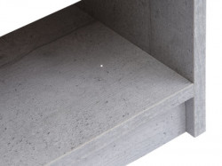 Noćni ormarić Billund bela/beton siva ( 3601017 ) - Img 4