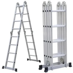 Norvel zglobne sklopive aluminijumske merdevine 4x4 stepenika do 4.85m ( KLK-LD-02 )