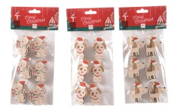 Novogodišnje štipaljke 1/6 "xmas friend" ( 72136 )