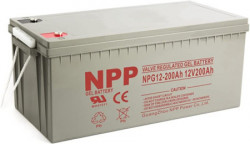 NPP NPG12V-200Ah, GEL BATTERY, C20=200AH, T16, 522x238x218x222, 52,8KG, Light grey - Img 3